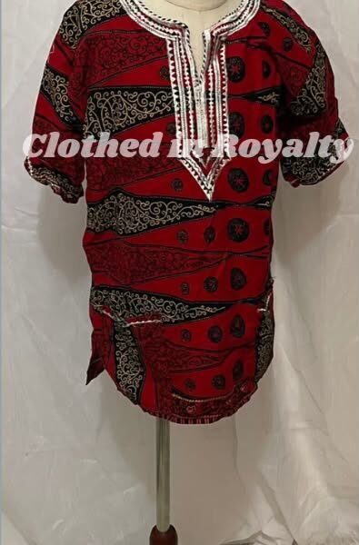 Boys kitenge shirt 5-7 years old