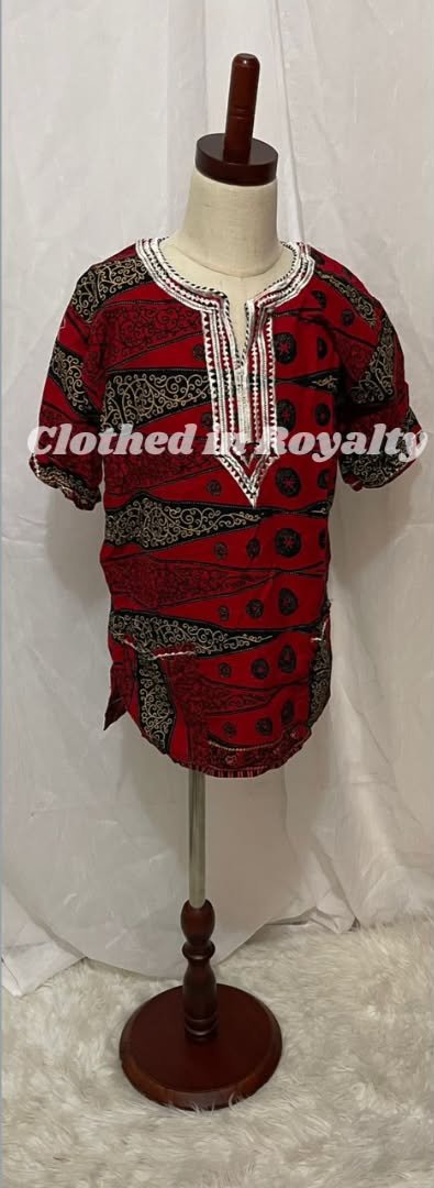 Boys kitenge shirt 5-7 years old