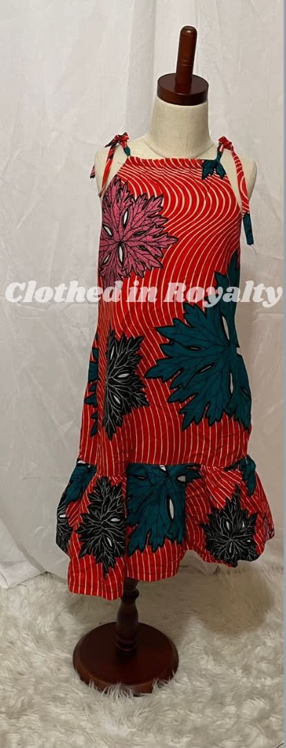 Girls kitenge dress 5-7 years old