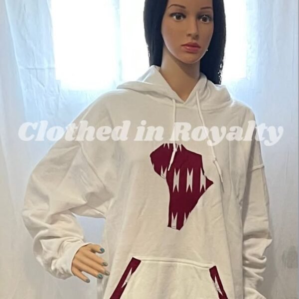 Hoodie with African flag Size large