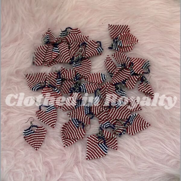 American flag earrings