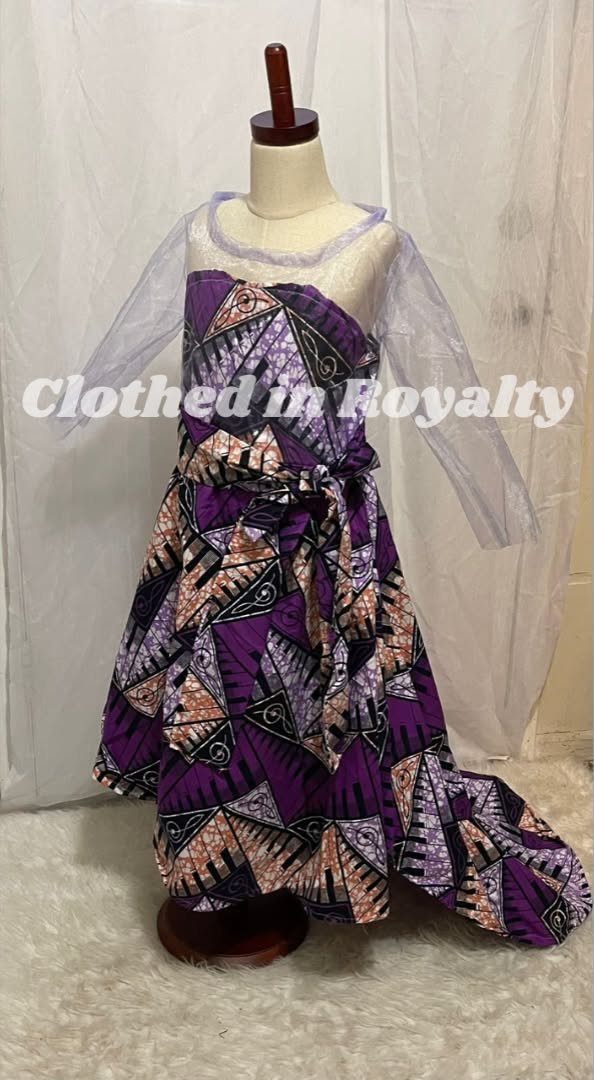Kids kitenge dress 6-9 years